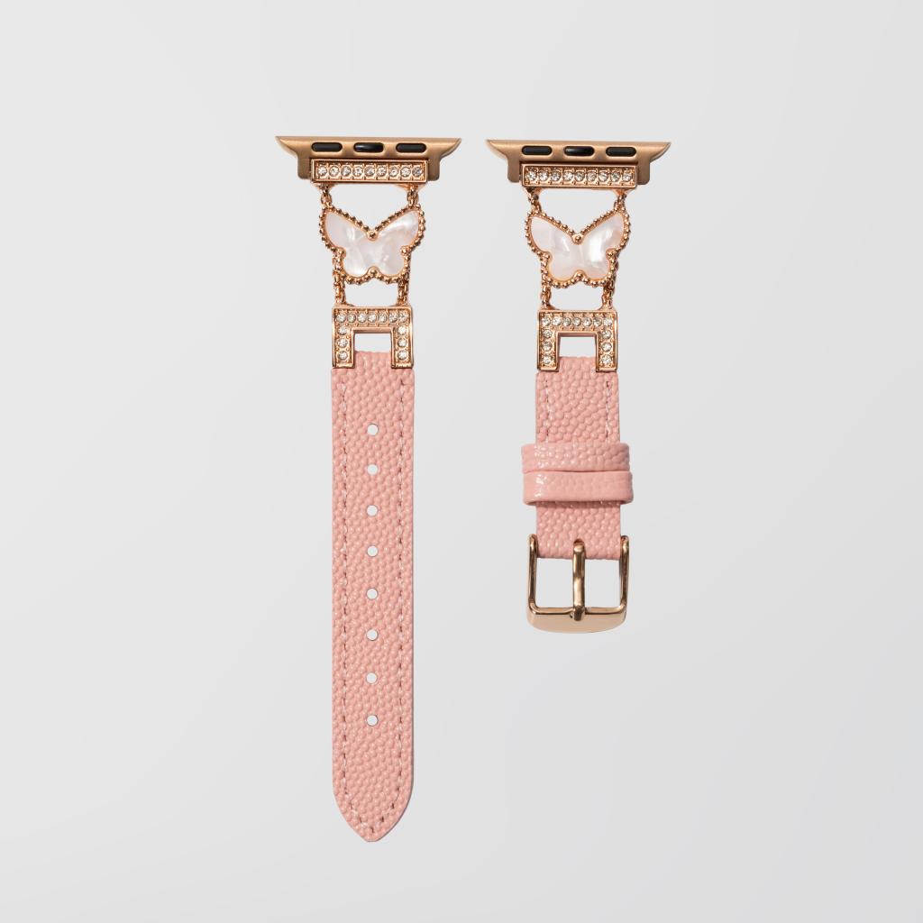 Luxury Butterfly Leather Band for Apple Watch