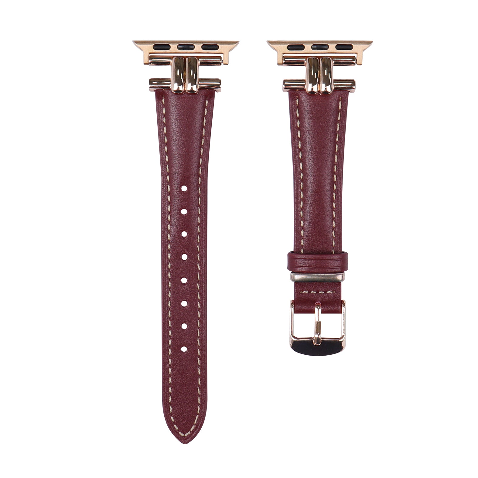 Rose Fire Leather Strap