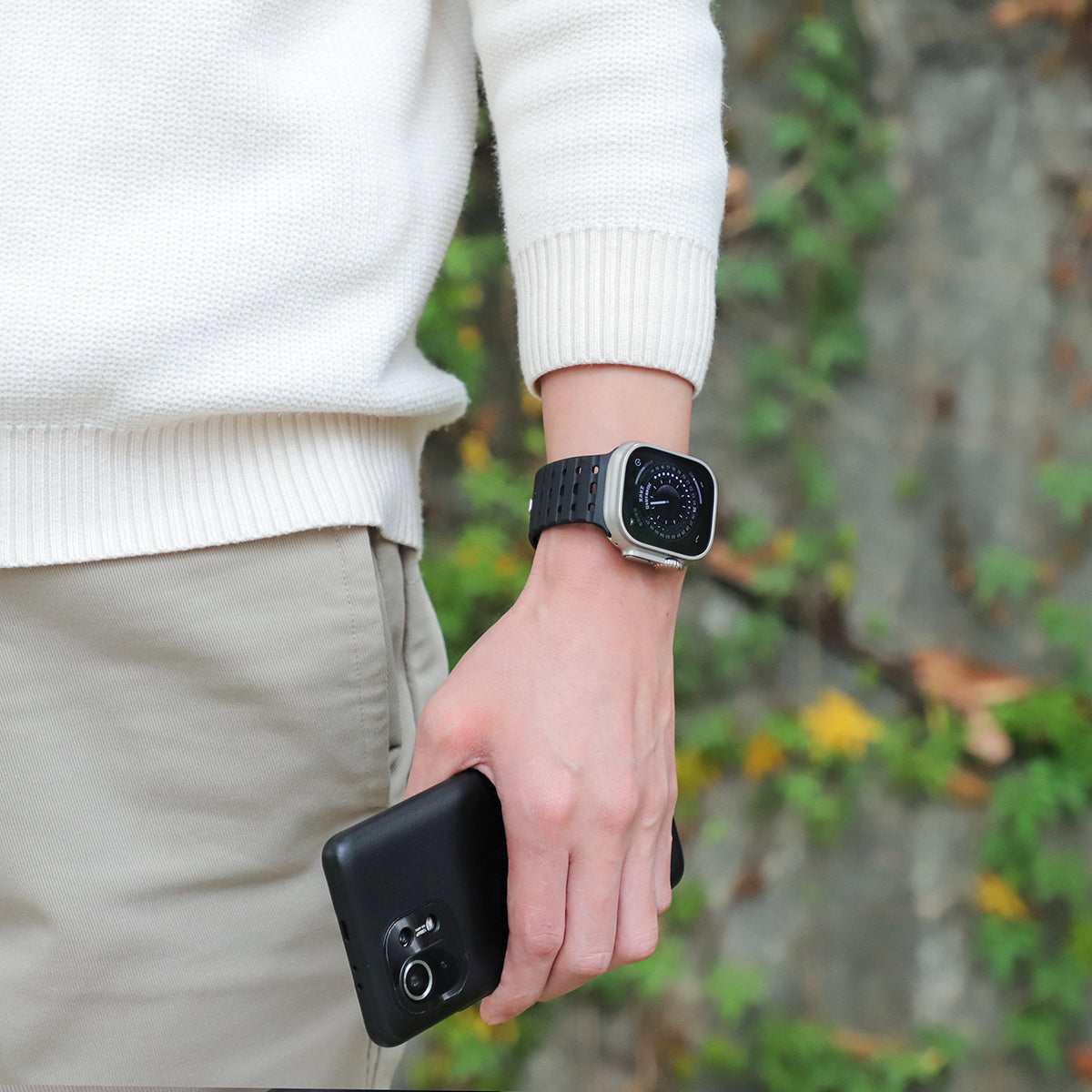 AW Breathable Magnetic Silicone Strap For Apple Watch