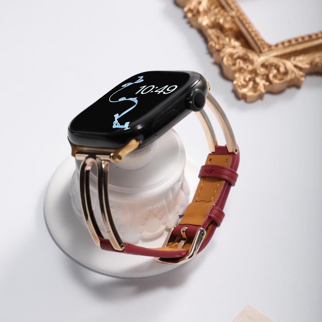 The Margaux Leather Apple Watch Strap