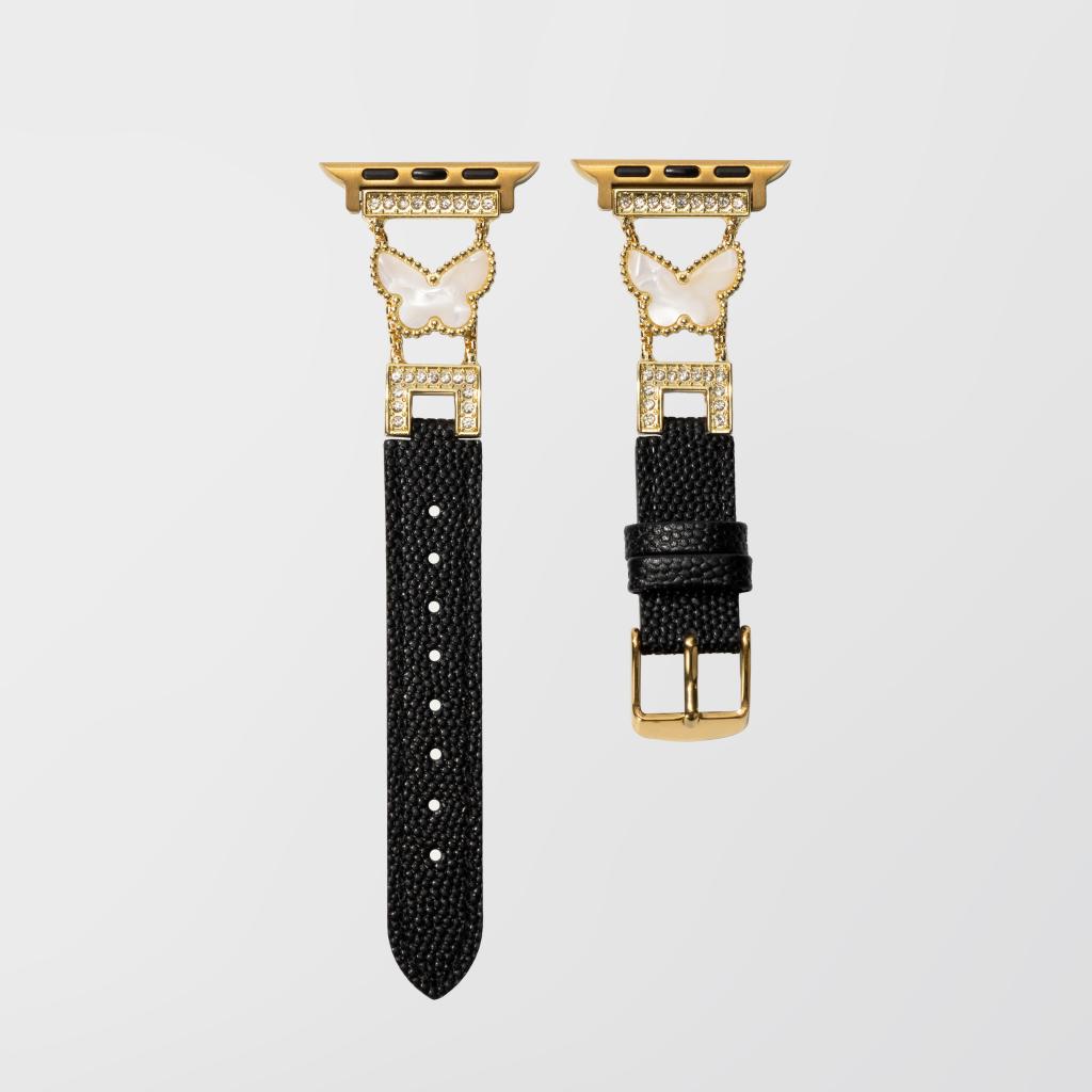 Luxury Butterfly Leather Band for Apple Watch