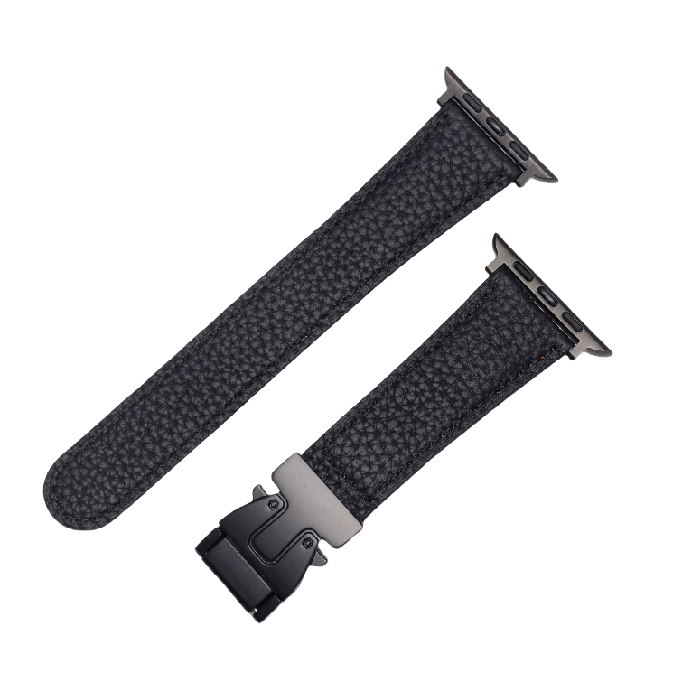 Magnetic Buckle Leather Strap For Apple Watch