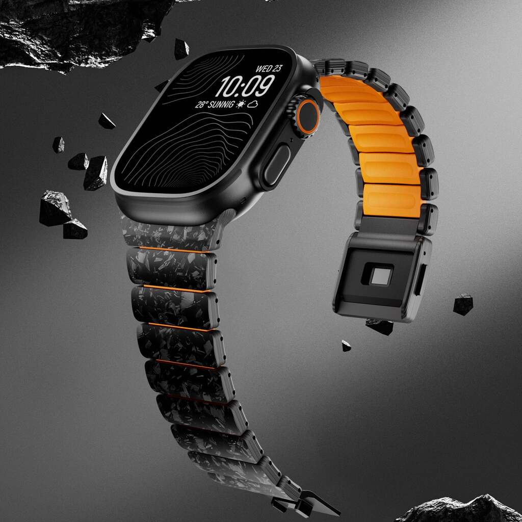 Forged Carbon & Fluoro-Tech Strap For Apple Watch