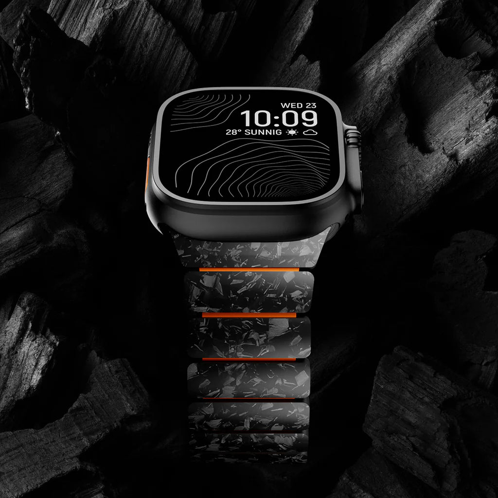 Forged Carbon & Fluoro-Tech Strap For Apple Watch