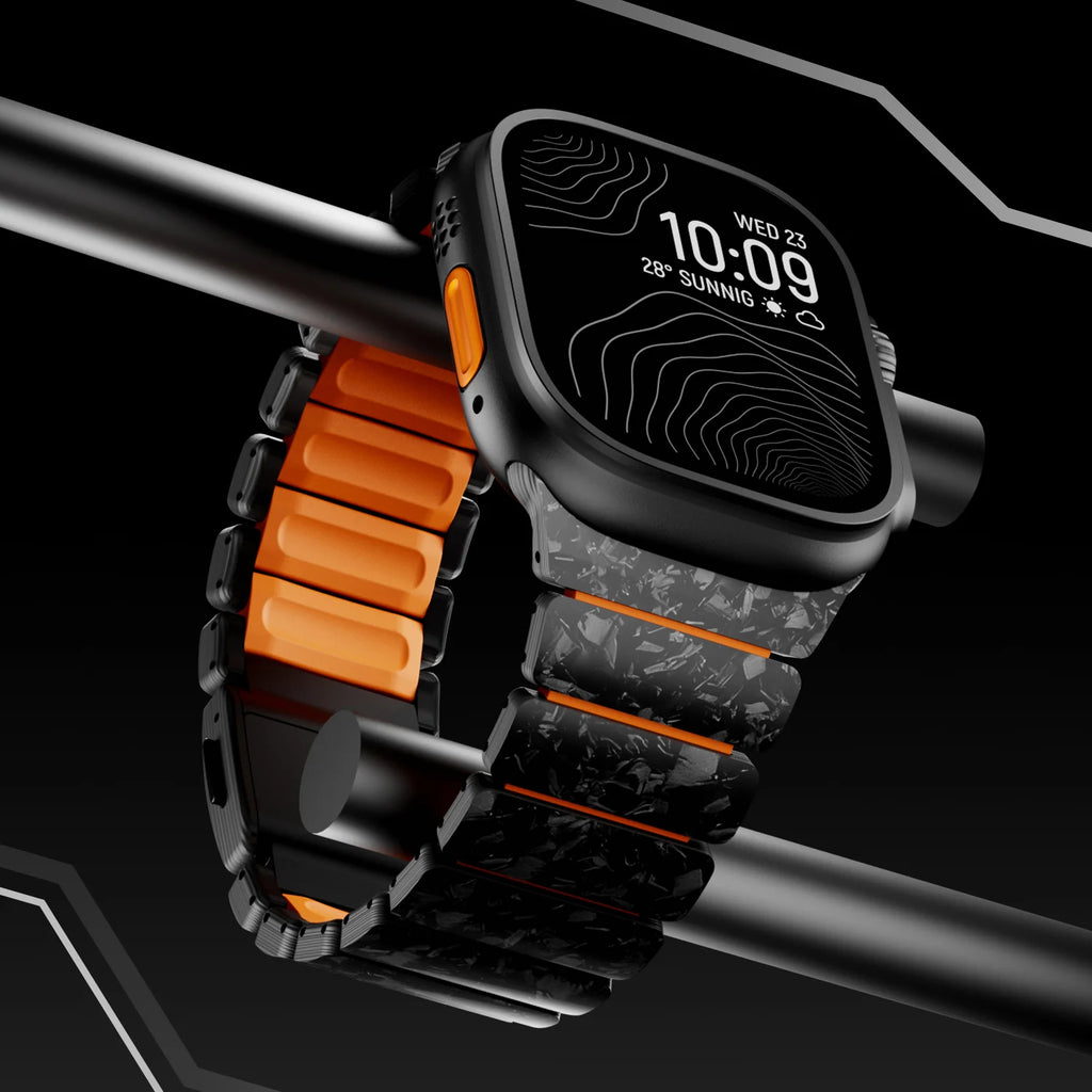 Forged Carbon & Fluoro-Tech Strap For Apple Watch