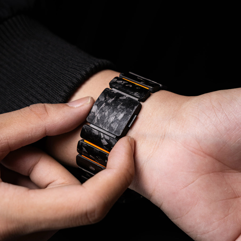 Forged Carbon & Fluoro-Tech Strap For Apple Watch