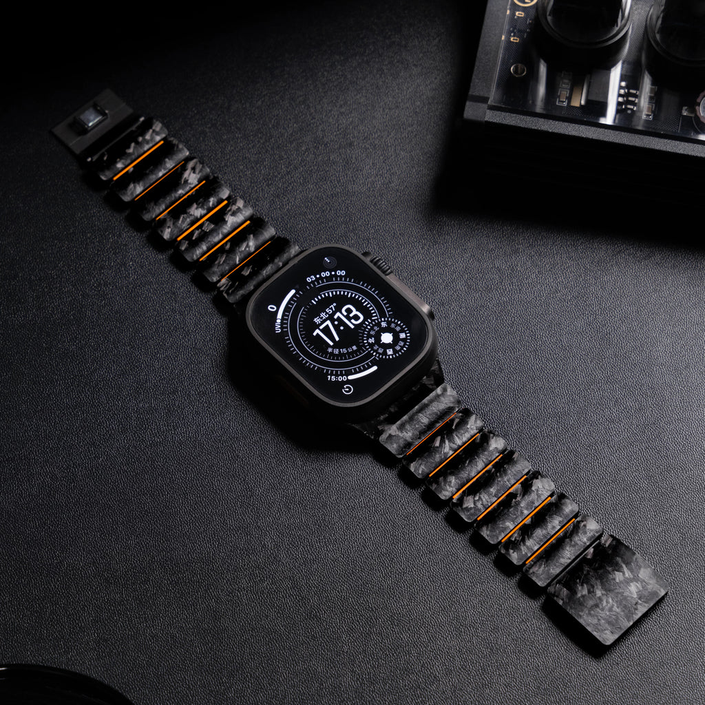 Forged Carbon & Fluoro-Tech Strap For Apple Watch