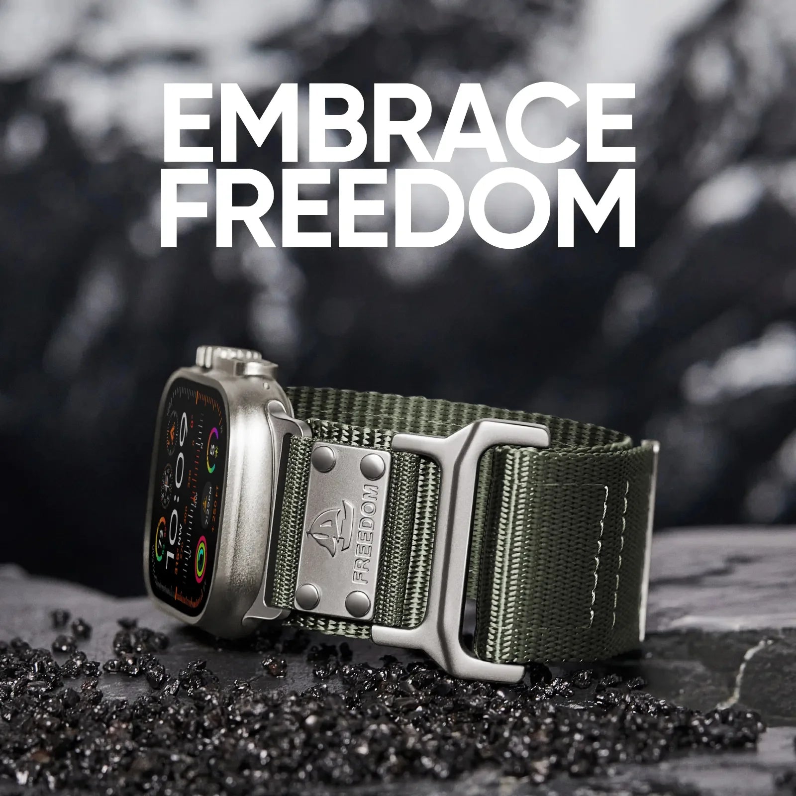 Premium Ultra-Wide Nylon Strap for Apple Watch