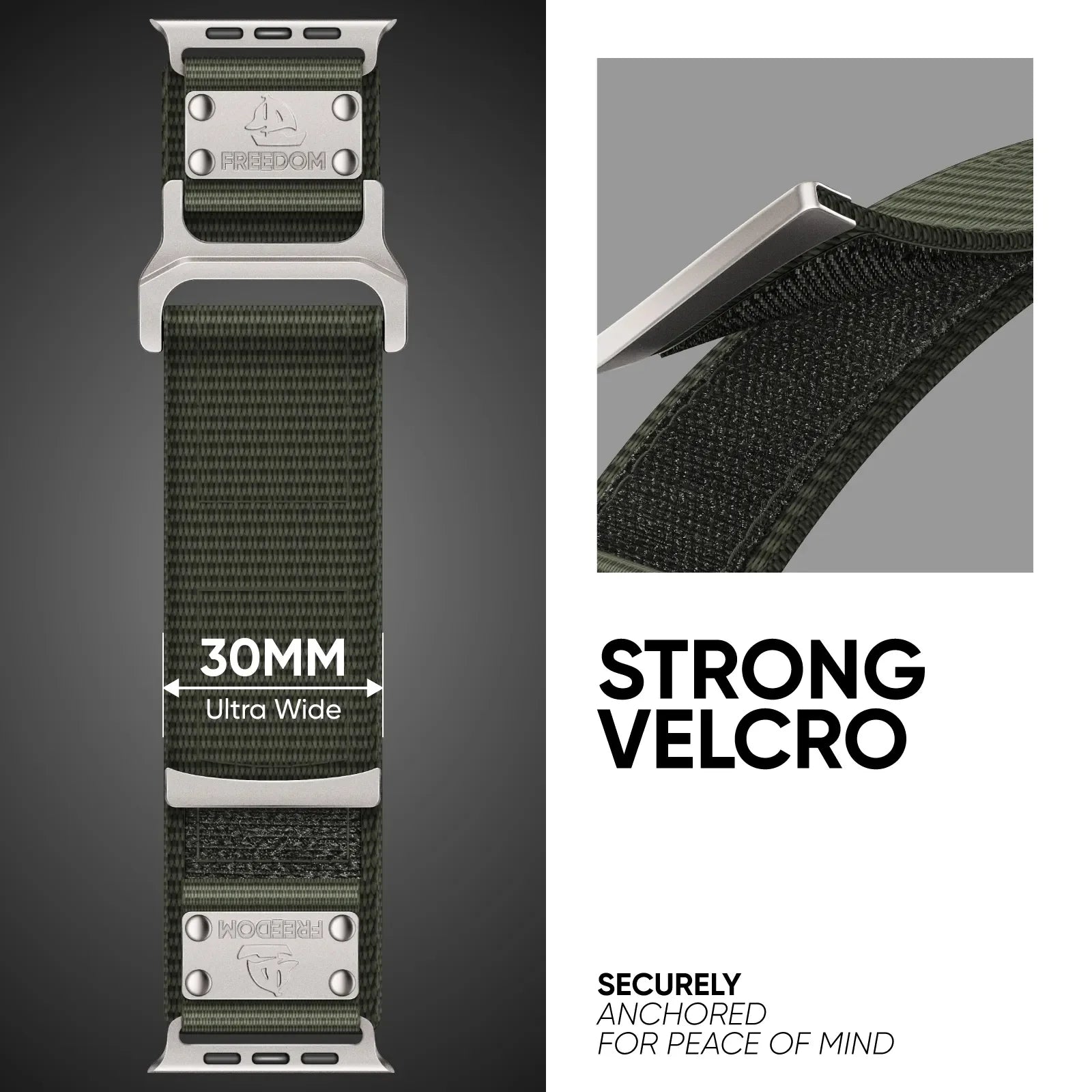 Premium Ultra-Wide Nylon Strap for Apple Watch