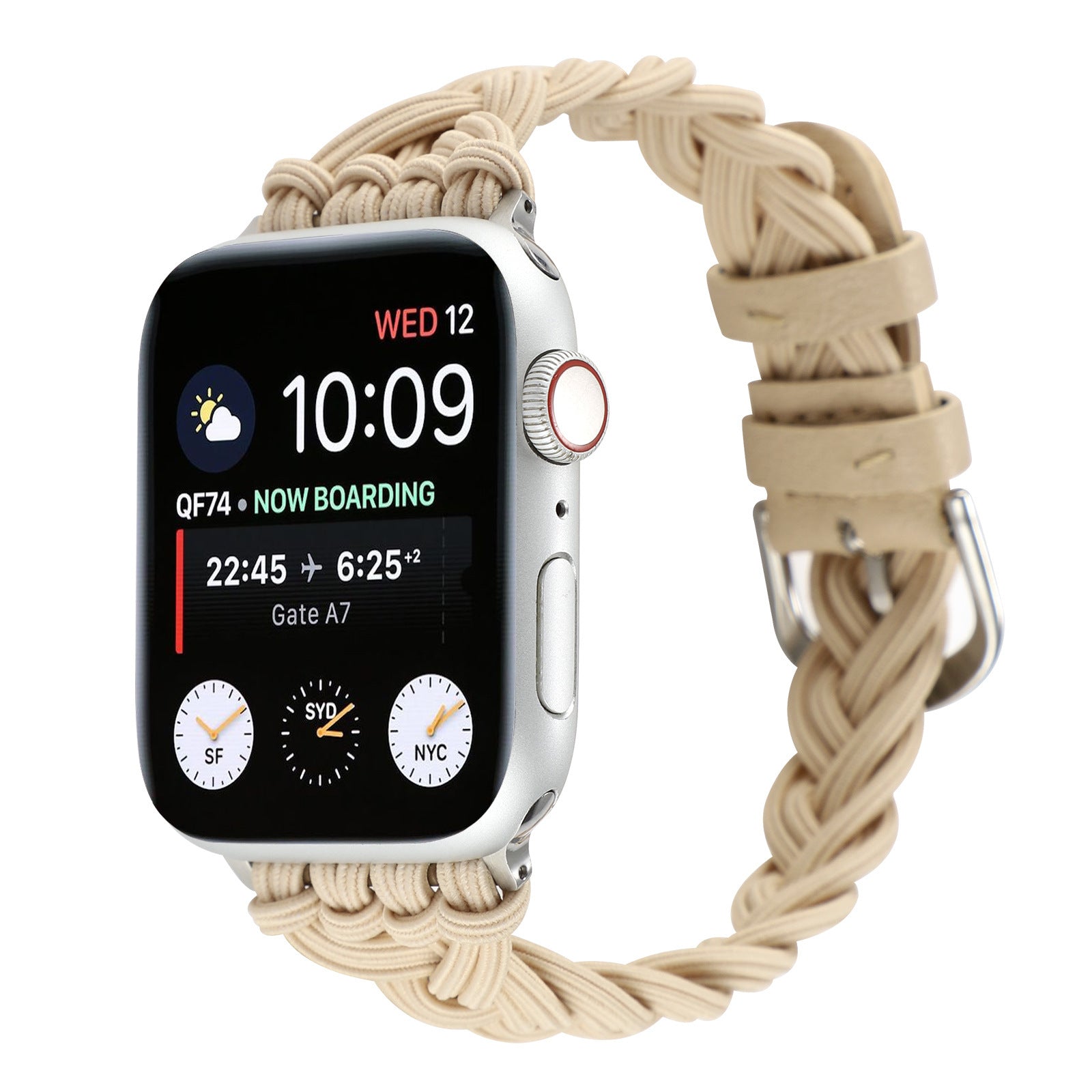 Stretch Braided Nylon Watch Strap For Apple Watch
