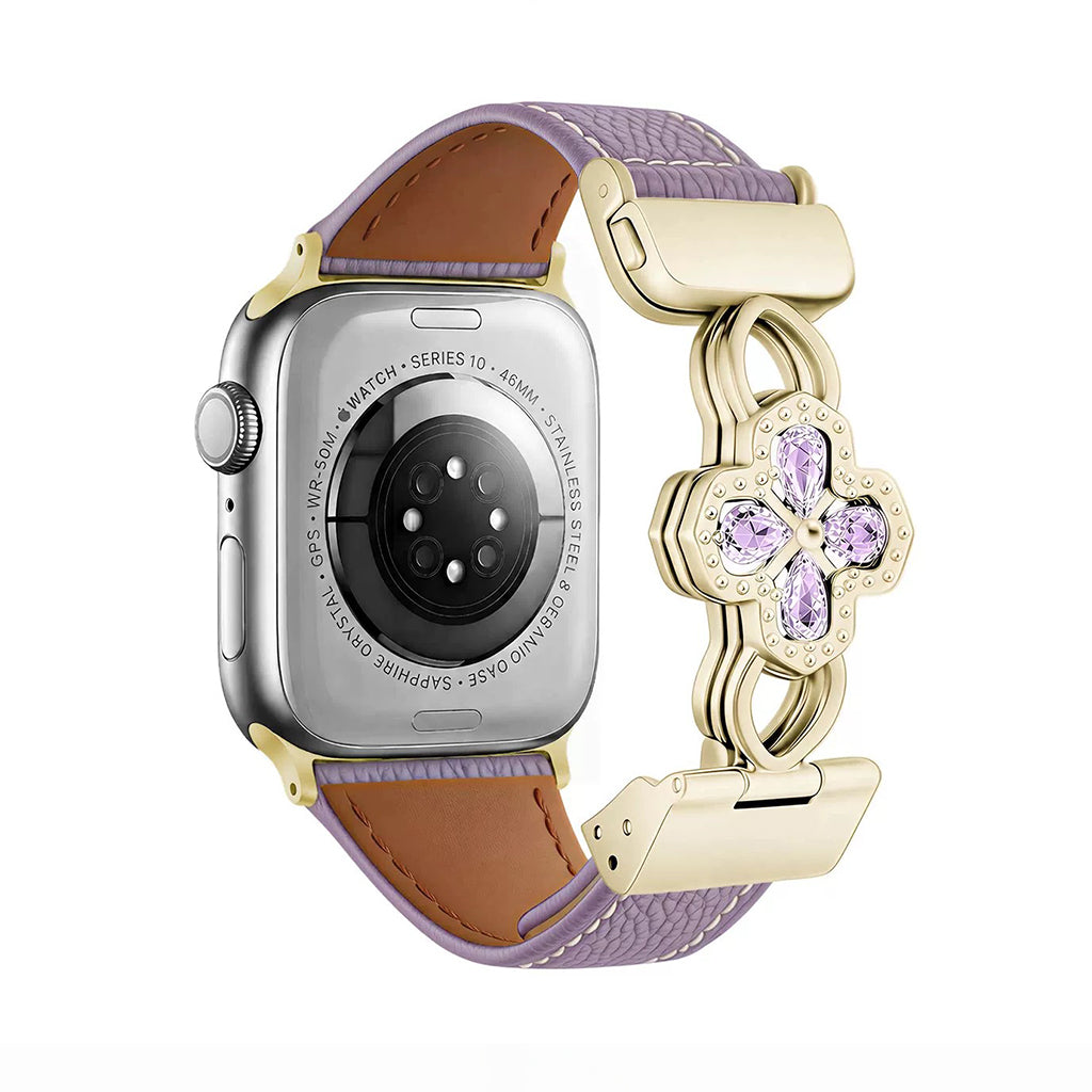 The Radiant Bloom Jewelry Leather Strap