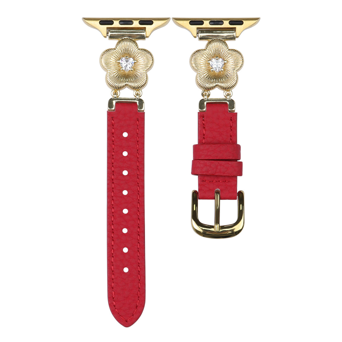 Sparkling Petal Leather Bracelet For Apple Watch