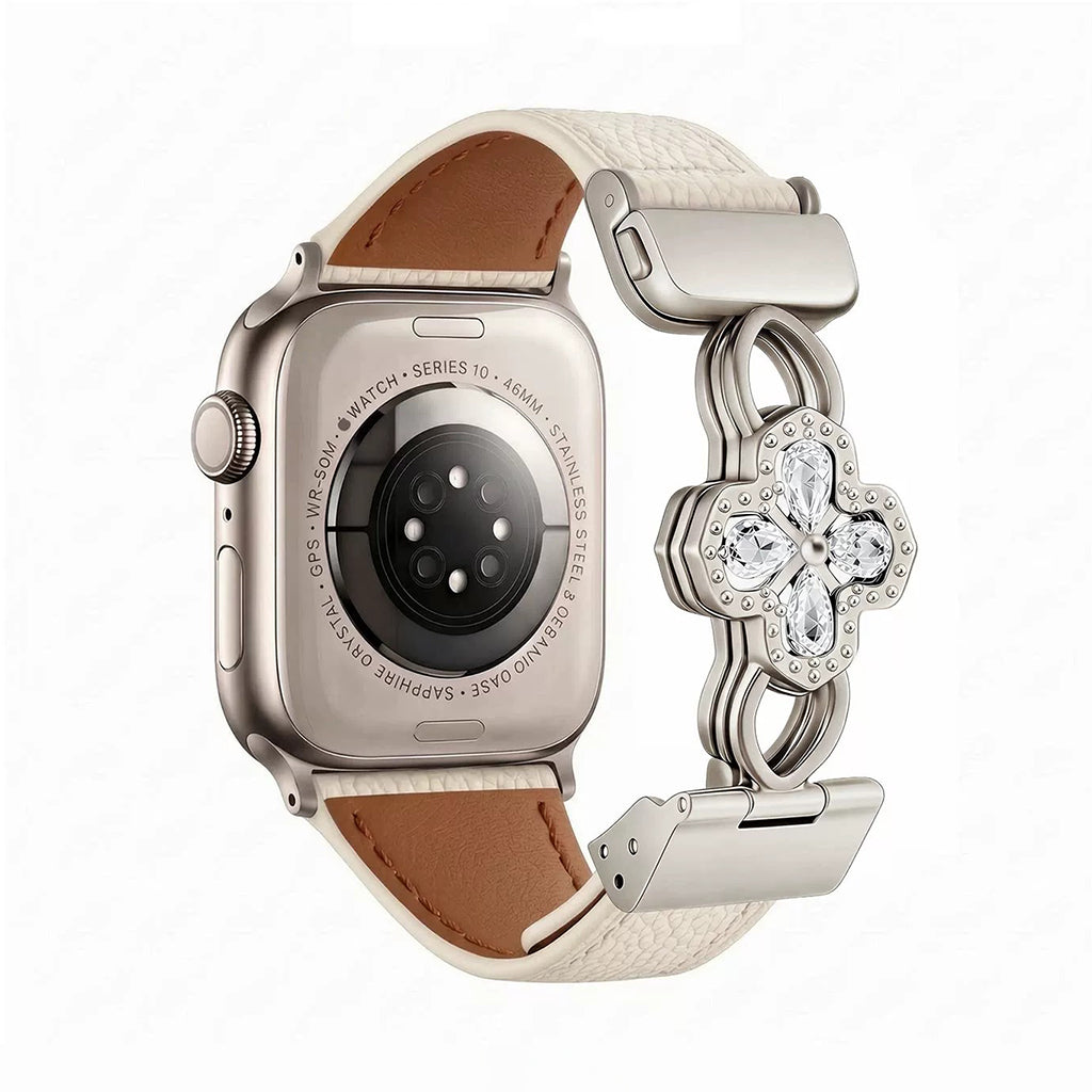 The Radiant Bloom Jewelry Leather Strap