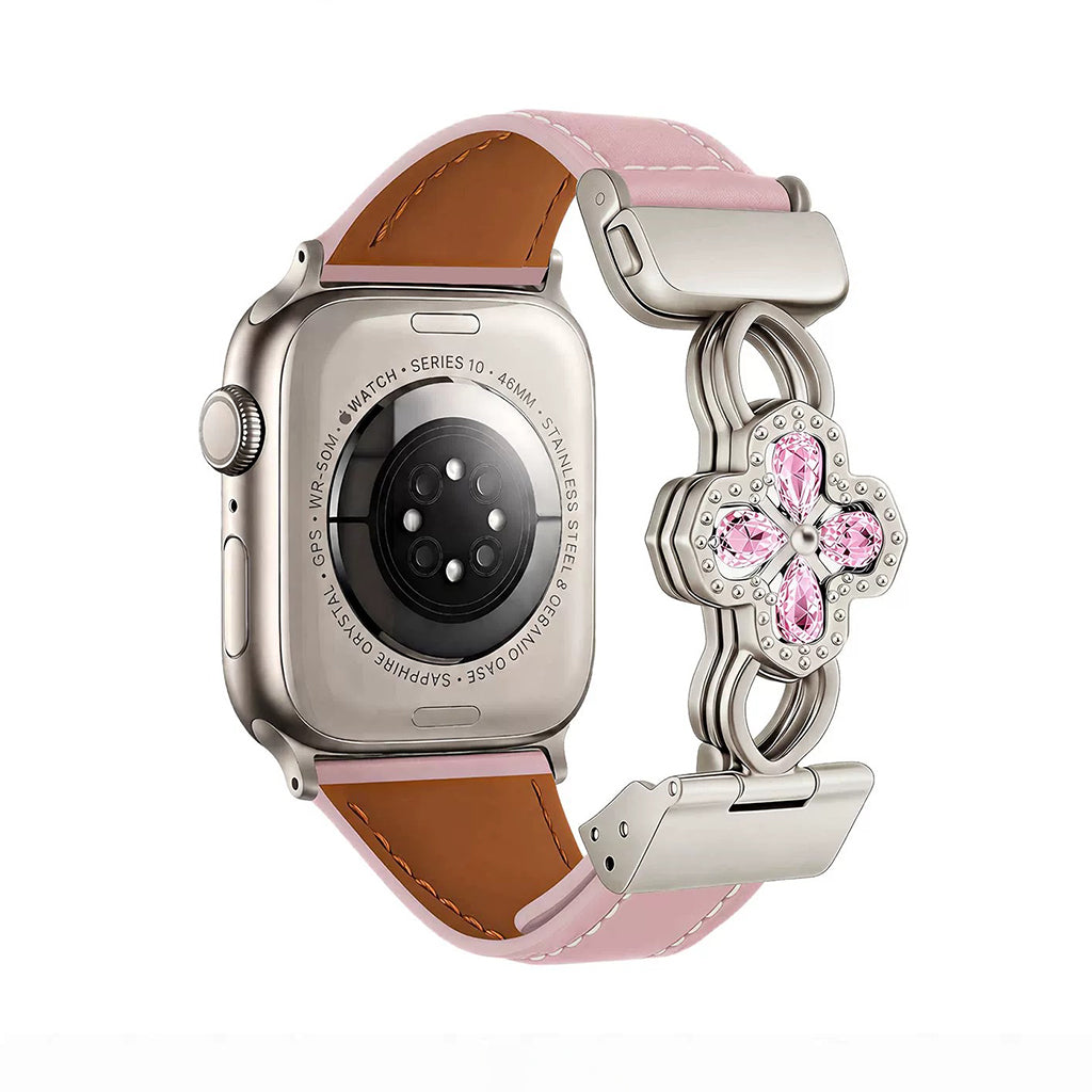 The Radiant Bloom Jewelry Leather Strap