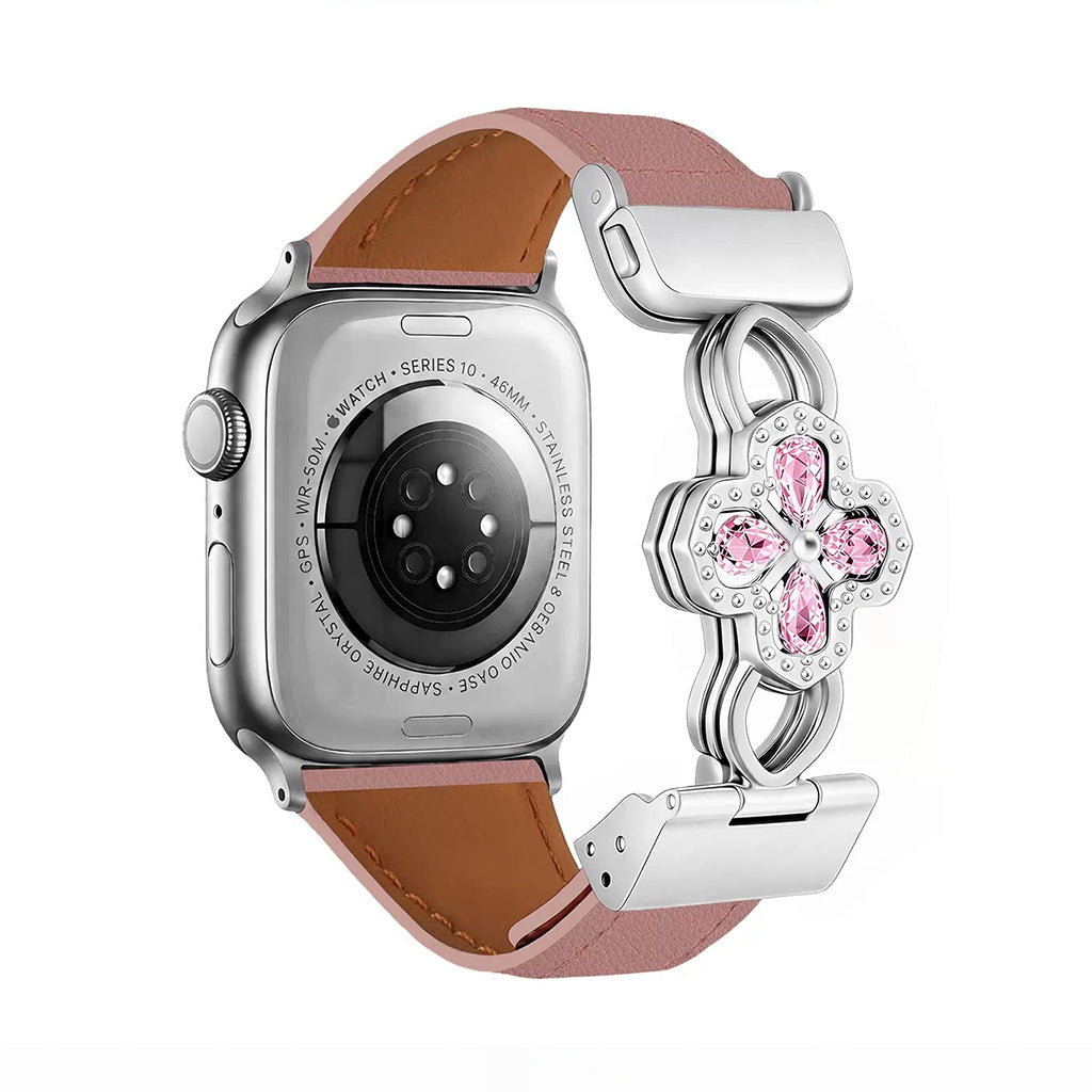 The Radiant Bloom Jewelry Leather Strap