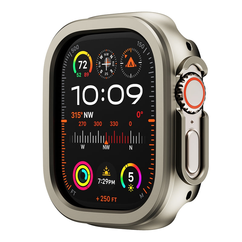 Aluminum Alloy Frame and Silicone Protective Case For Apple Watch