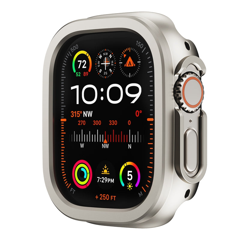 Aluminum Alloy Frame and Silicone Protective Case For Apple Watch