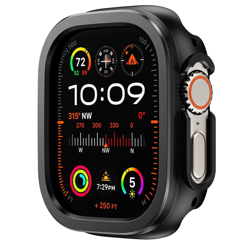 Aluminum Alloy Frame and Silicone Protective Case For Apple Watch