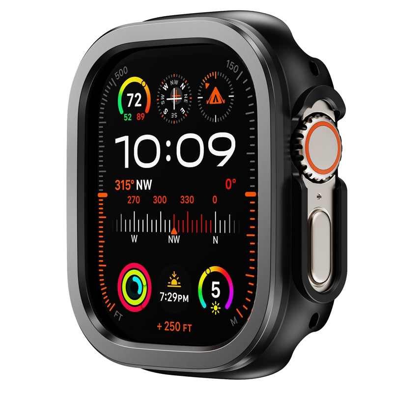 Aluminum Alloy Frame and Silicone Protective Case For Apple Watch