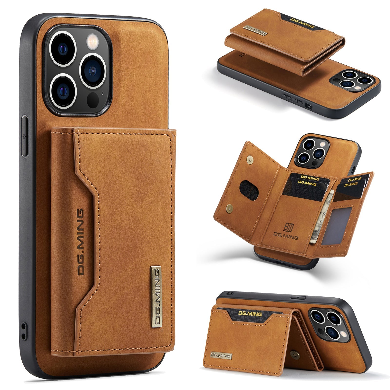 Dual-function Detachable Wallet Back Cover For iPhone