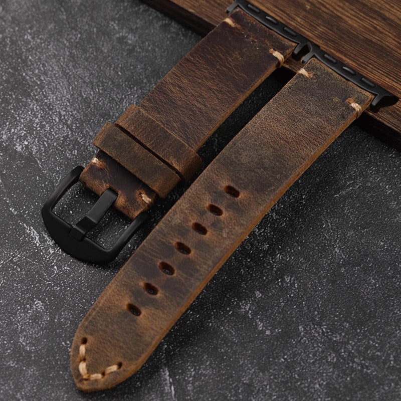 Vintage Leather Apple Watch Strap