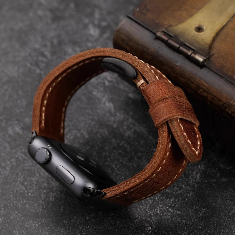 Vintage Leather Apple Watch Strap