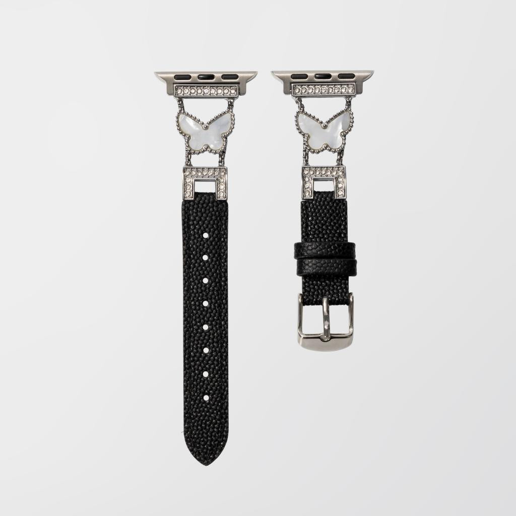 Luxury Butterfly Leather Band for Apple Watch