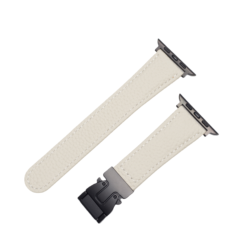 Magnetic Buckle Leather Strap For Apple Watch
