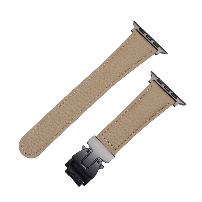 Magnetic Buckle Leather Strap For Apple Watch