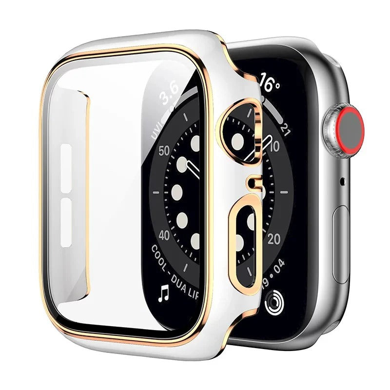 Two-Color Watch Case With Tempered Glass Film