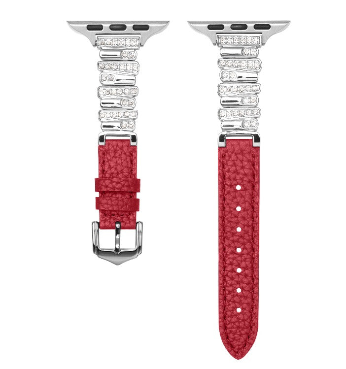 Irregular Leather Strap For Apple Watch