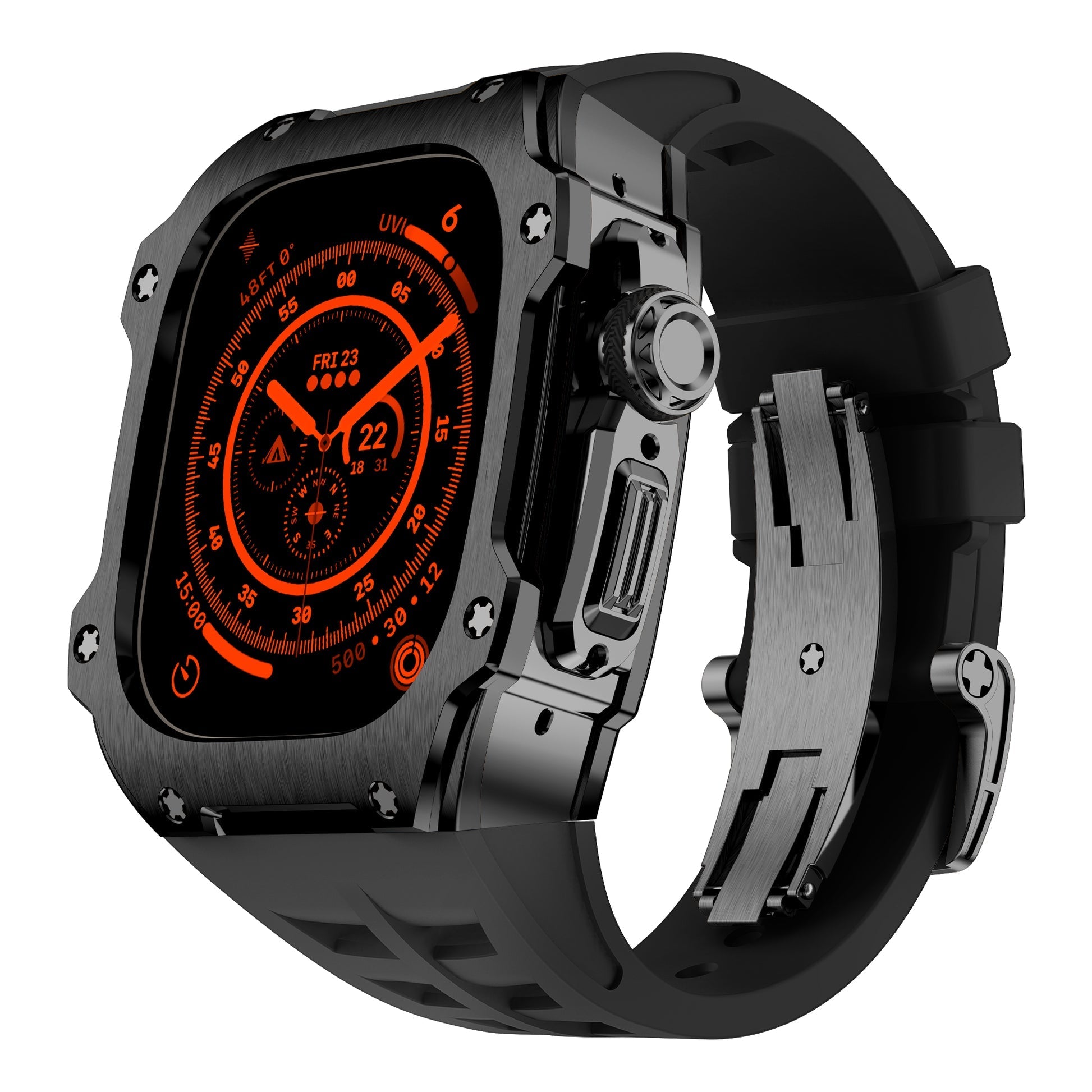 RM7015 Series - Silver Vanguard Apple Watch Ultra Case