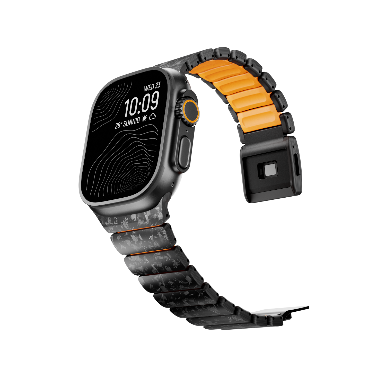 Forged Carbon & Fluoro-Tech Strap For Apple Watch