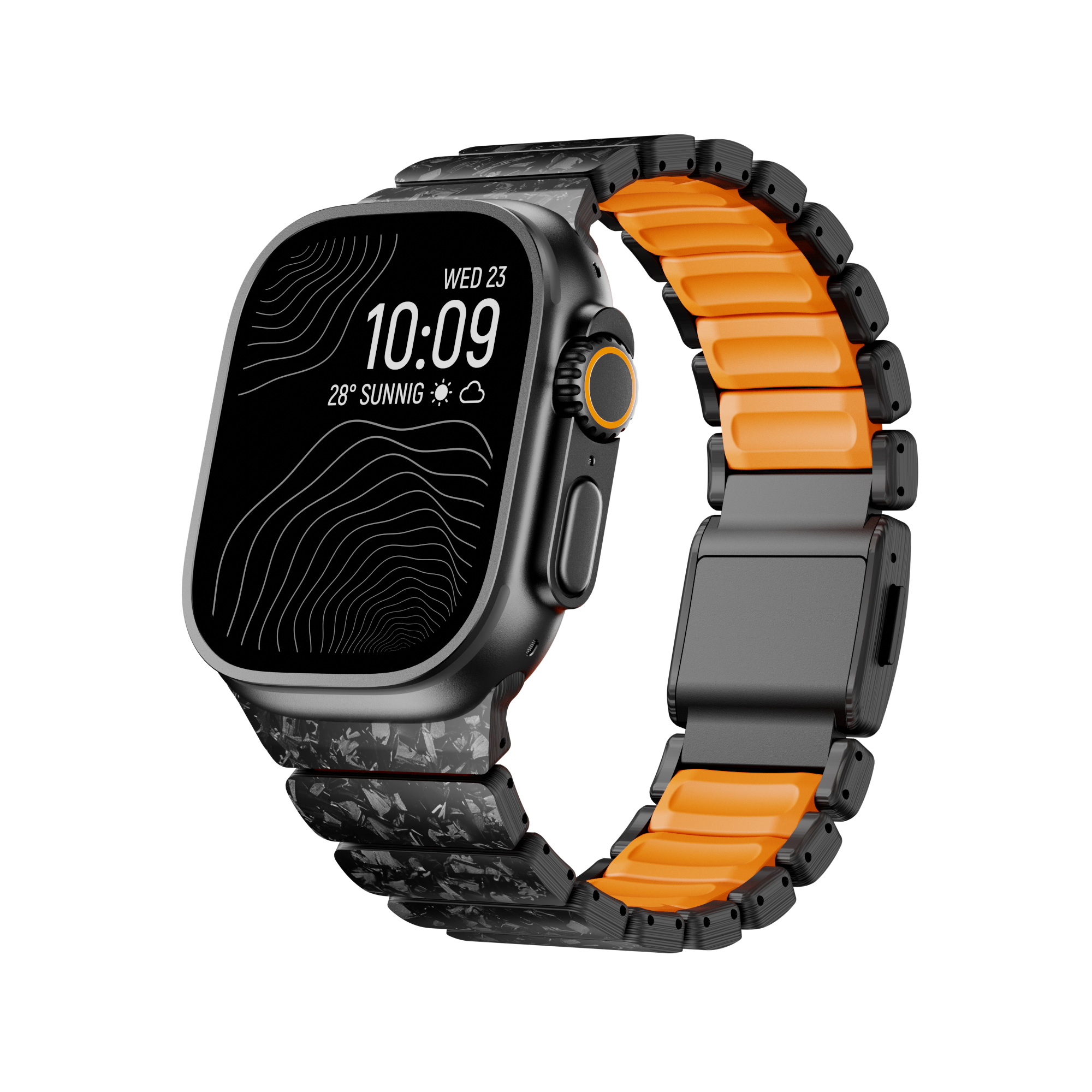 Forged Carbon & Fluoro-Tech Strap For Apple Watch