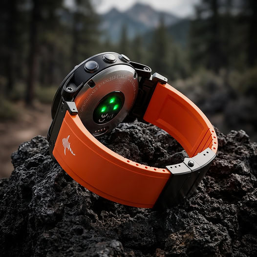 The Shark — Fine Watchmaking Grade FKM Garmin Watch Band