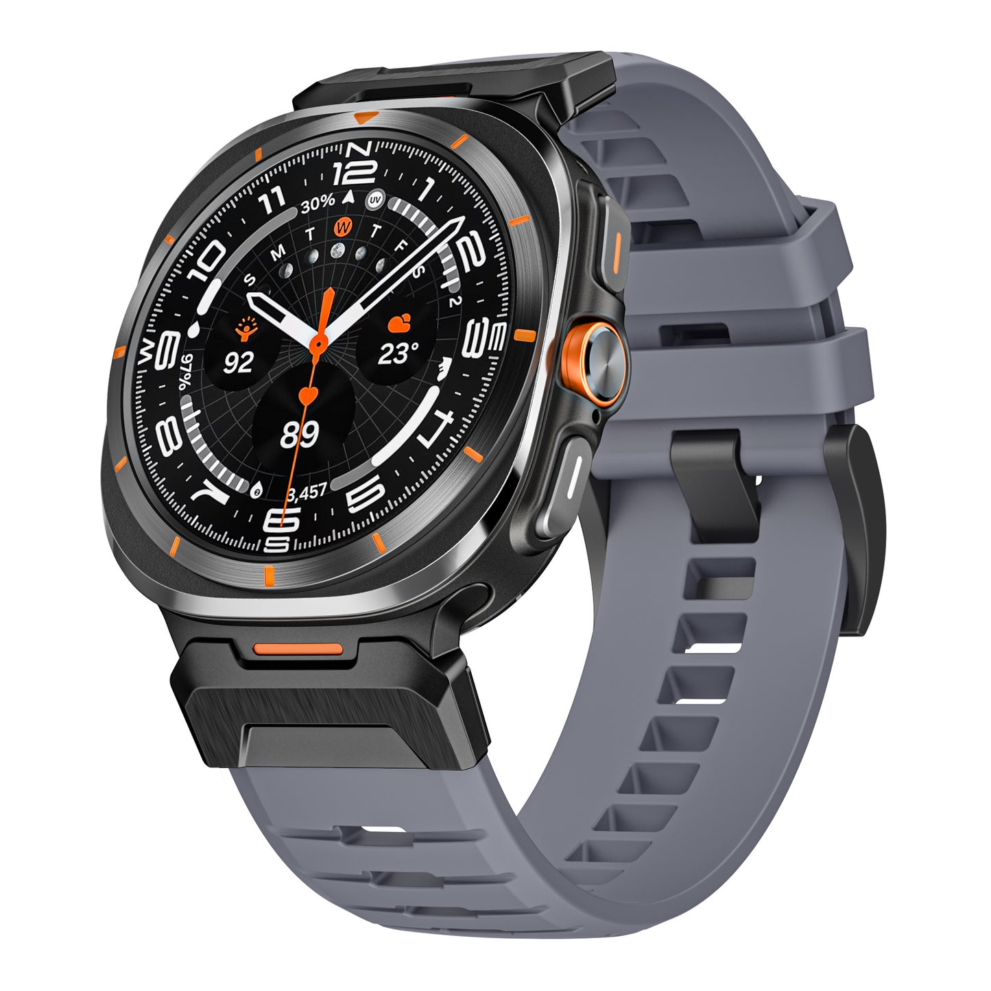 Functional wind rubber Band For Samsung Watch 7 Ultra