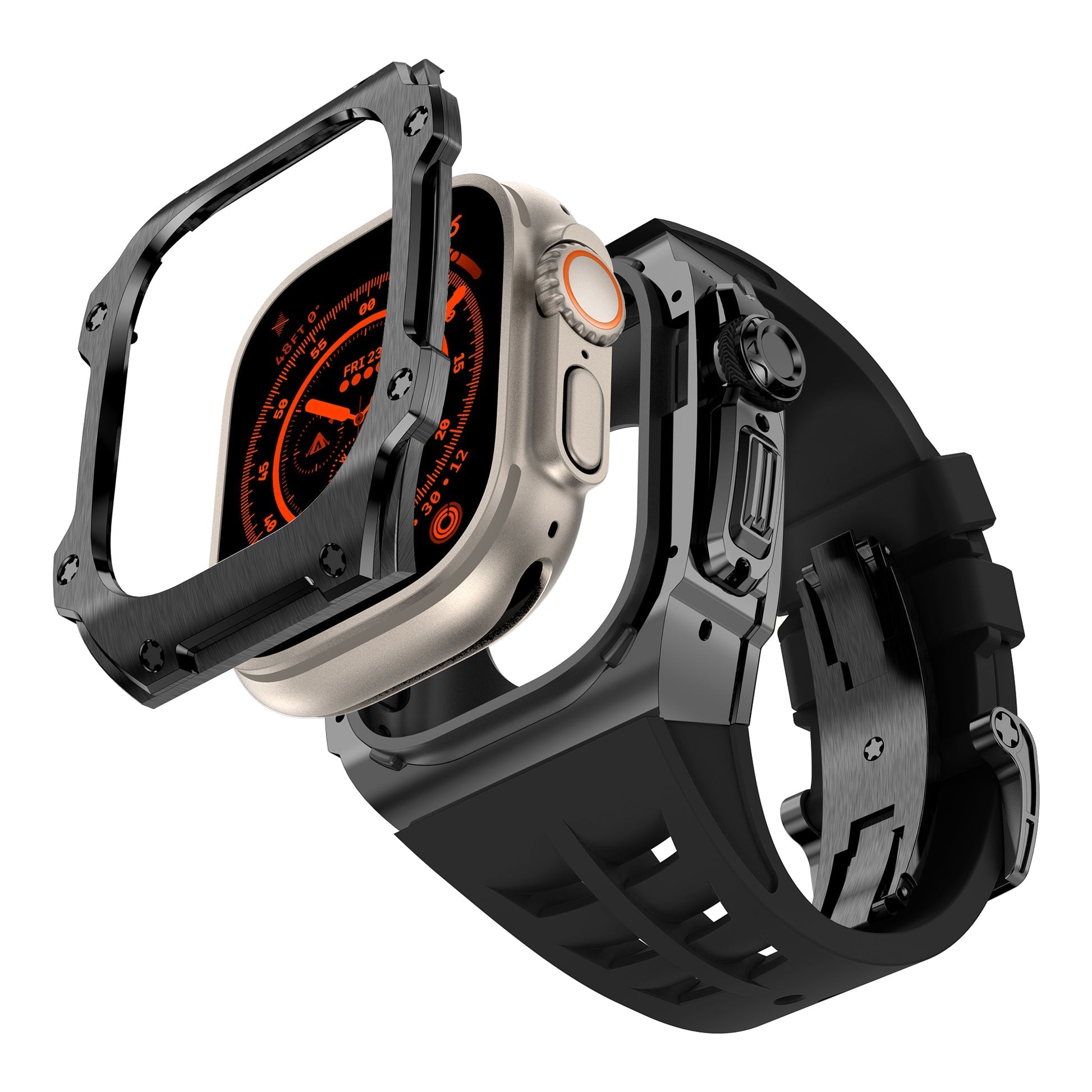 RM7015 Series - Silver Vanguard Apple Watch Ultra Case