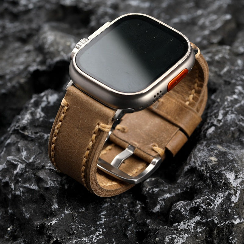 Handmade Horween Leather Apple Watch Strap