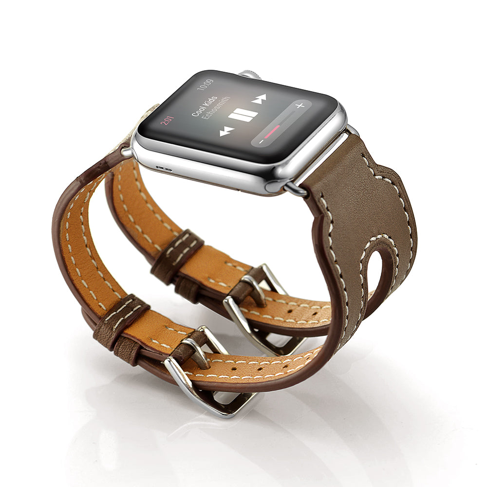 DOUBLE BUCKLE CUFF BAND FOR APPLE WATCH