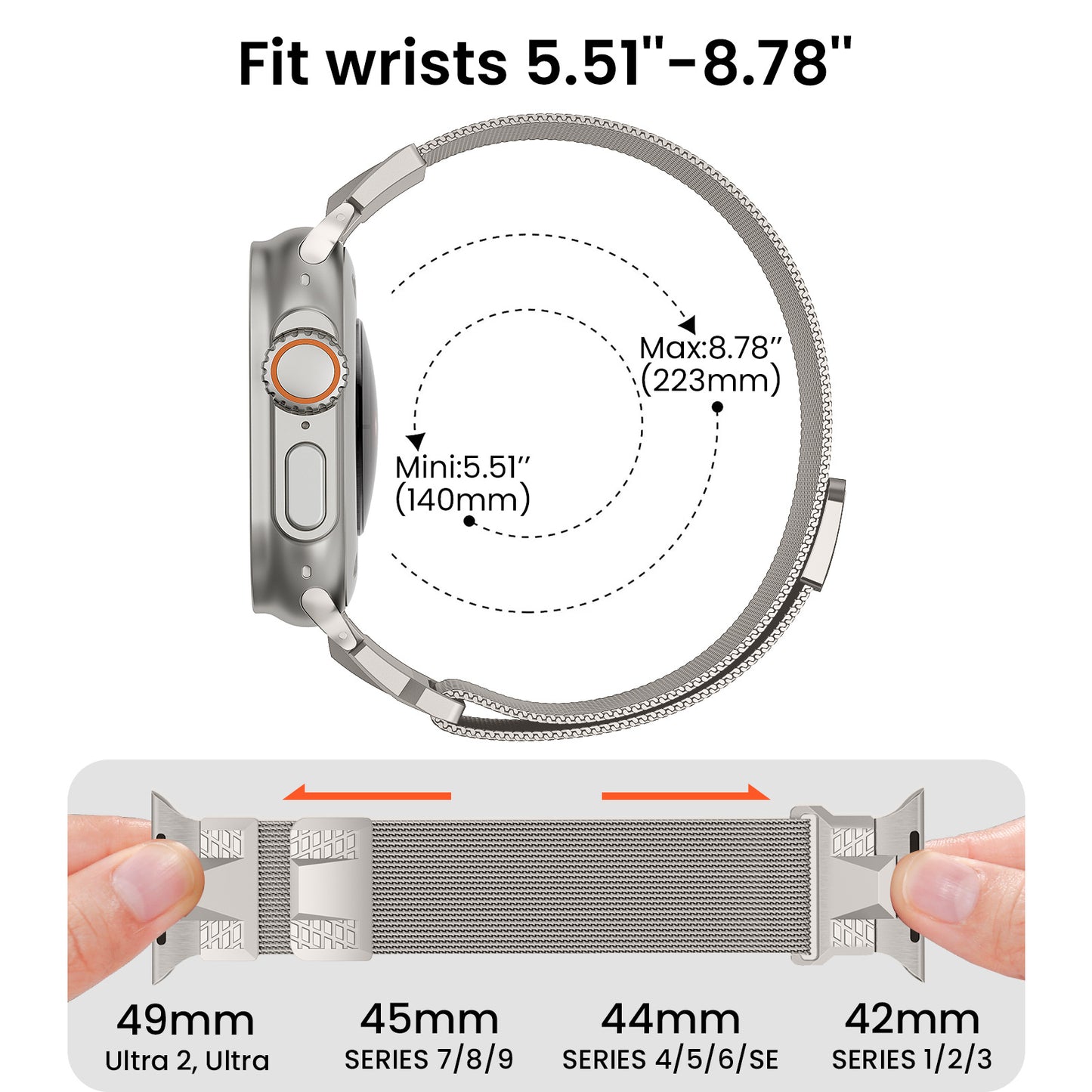 Milanese Loop Band with Magnetic Clasp