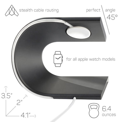 Aluminum Alloy  U-shaped Charging Holder Stand  For Apple watch