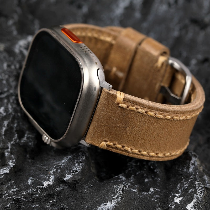 Handmade Horween Leather Apple Watch Strap