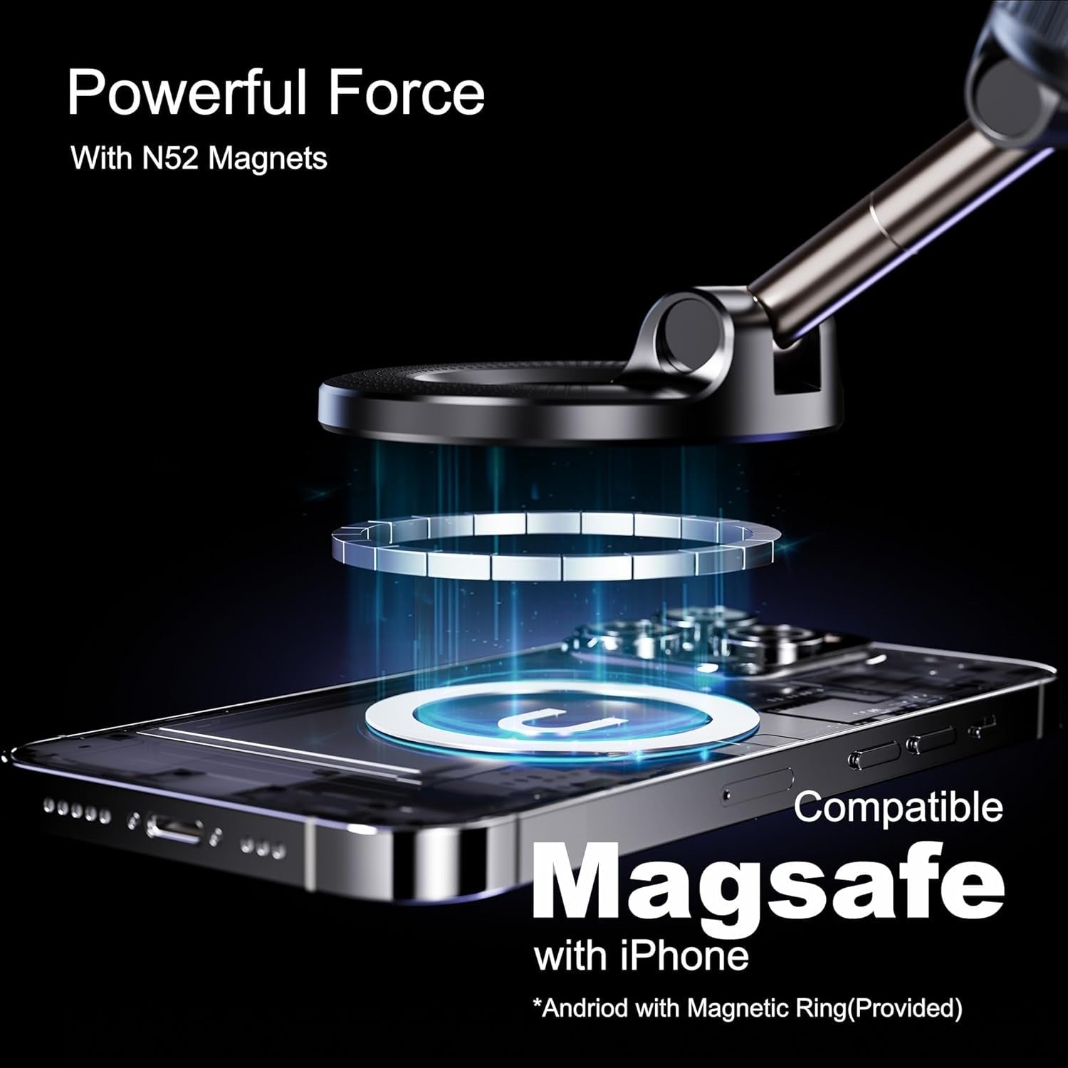 MAIKESS Folding Magnetic Car Mount