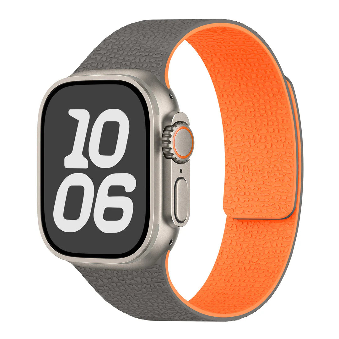 Magnetic Textured Silicone Strap For Apple Watch