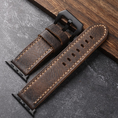 Handmade First-Grain Cowhide Strap For Apple watch