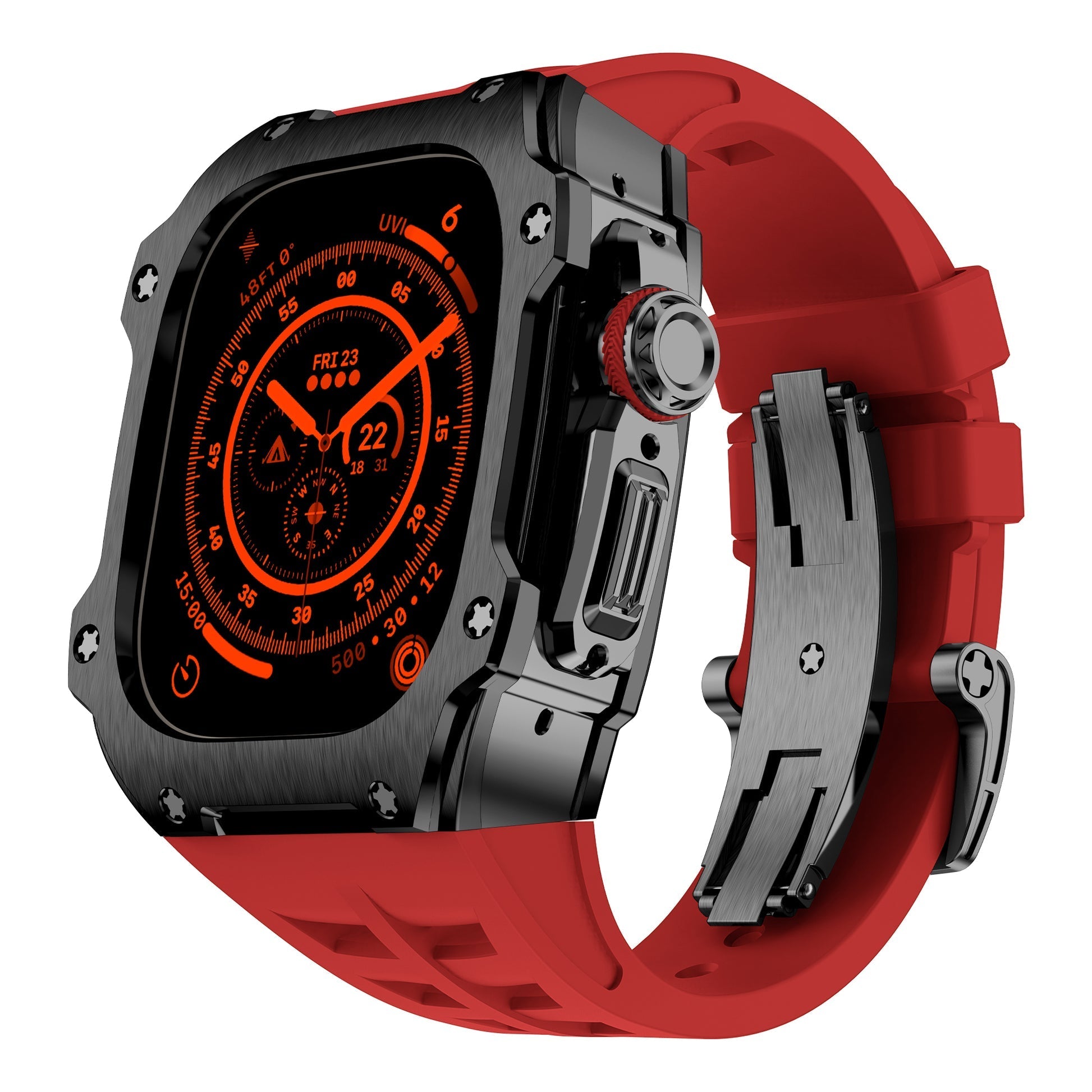 RM7015 Series - Silver Vanguard Apple Watch Ultra Case