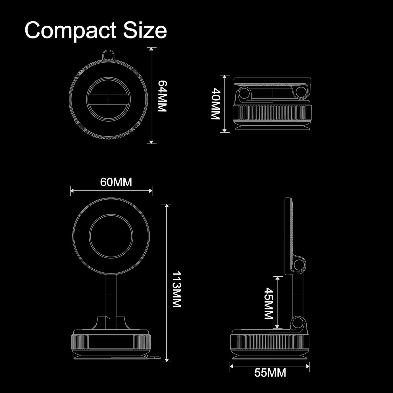 MAIKESS Folding Magnetic Car Mount