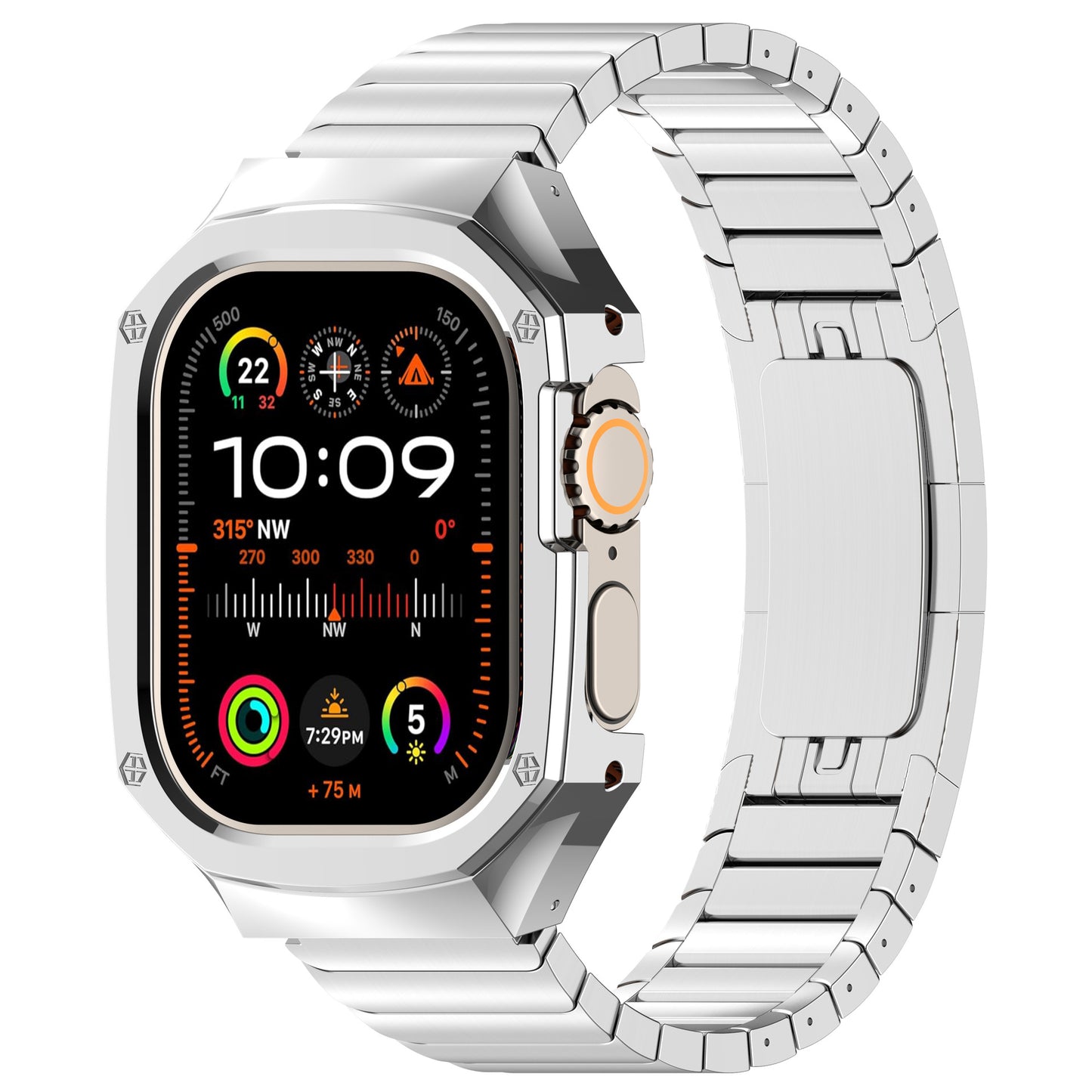 Stainless Steel Band With Case For Apple Watch Ultra