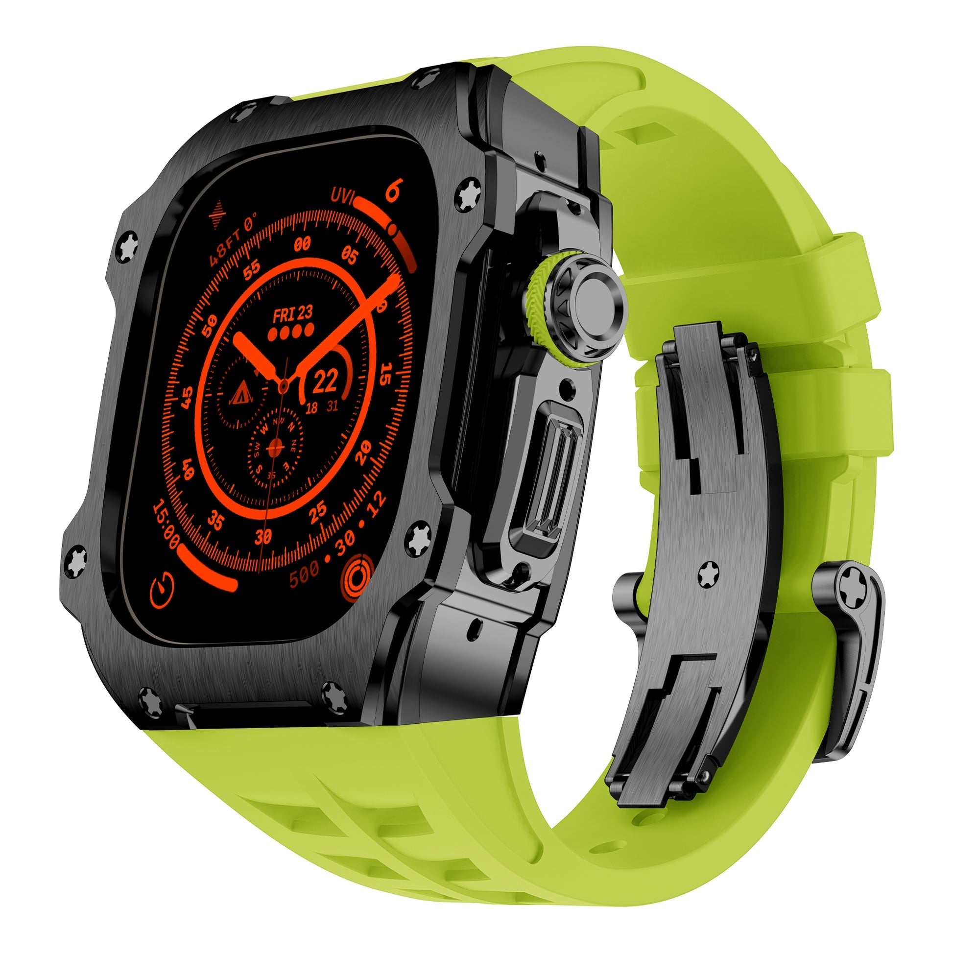 RM7015 Series - Silver Vanguard Apple Watch Ultra Case