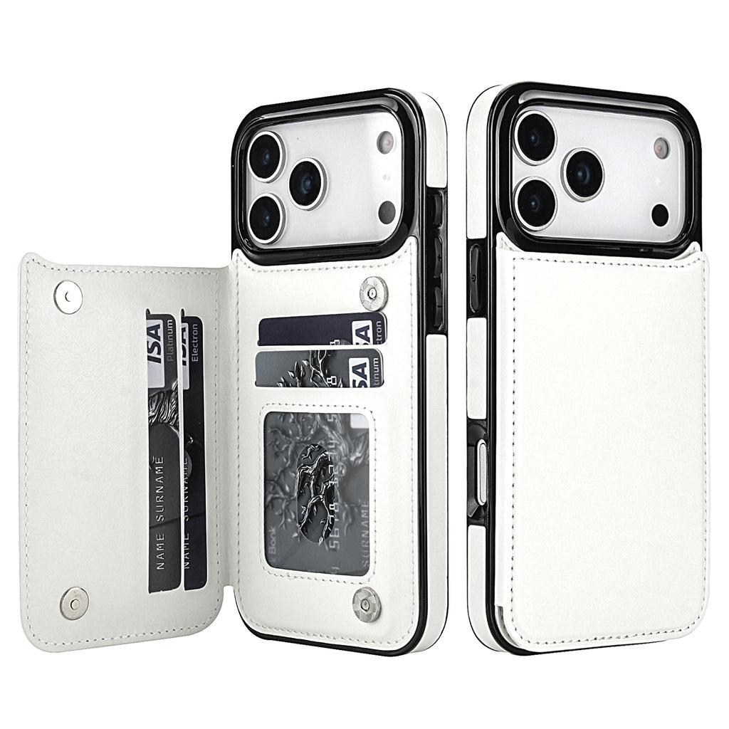 Vintage Leather Wallet Case for iPhone